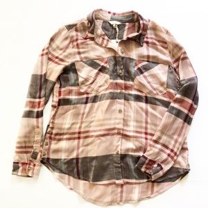 Lucky Brand plaid button down shirt